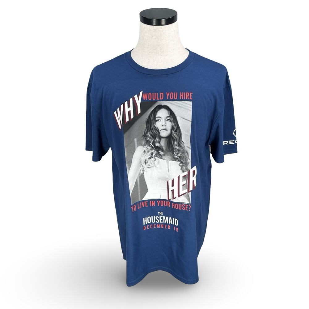 The‎ Housemaid Sydney Sweeney Original Movie Promo T-Shirt Men's XL Blue New